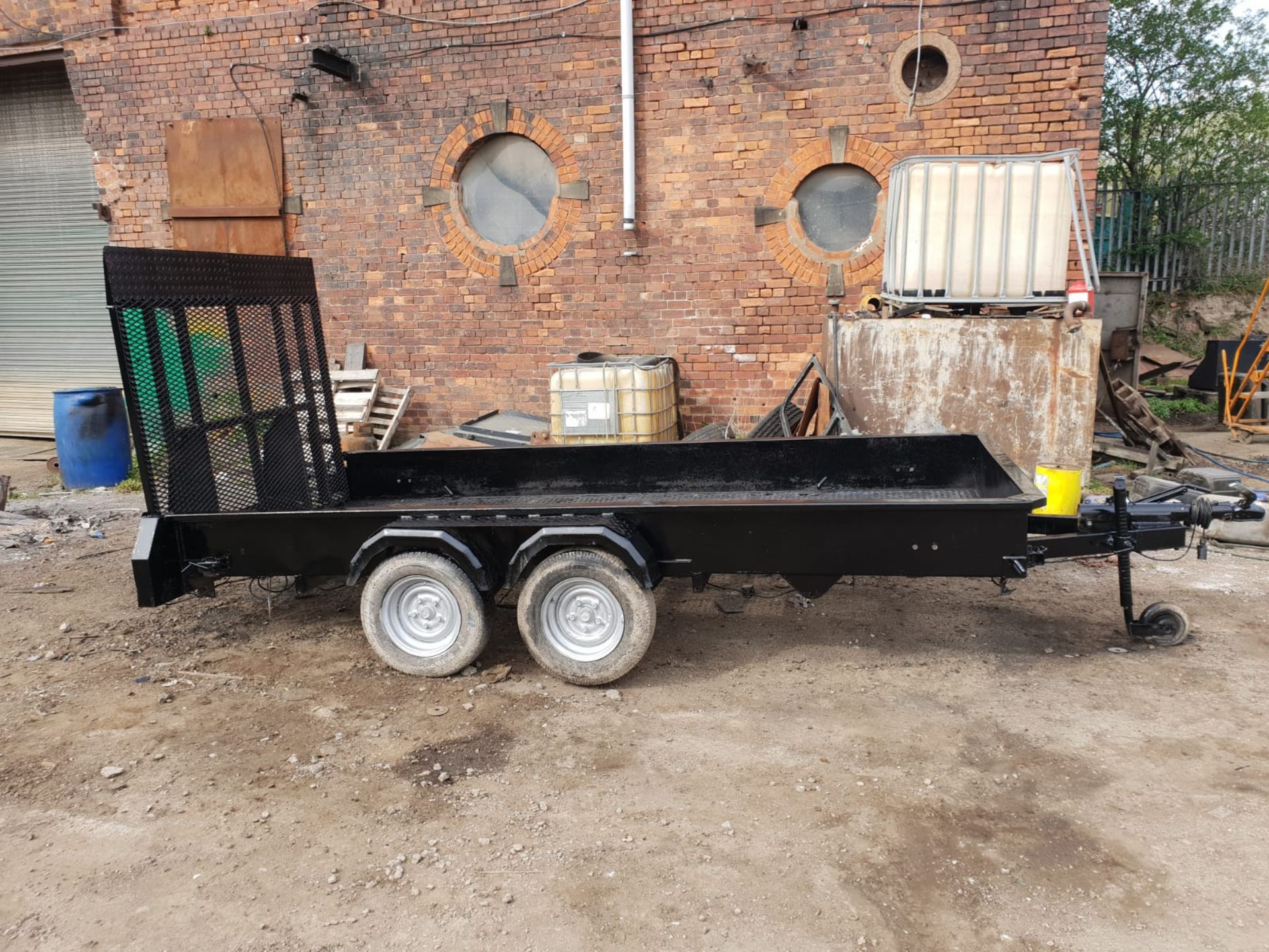 3.5 TON TWIN AXLE PLANT TRAILER WITH RAMP 12FT X 5.6 FT *NO VAT*