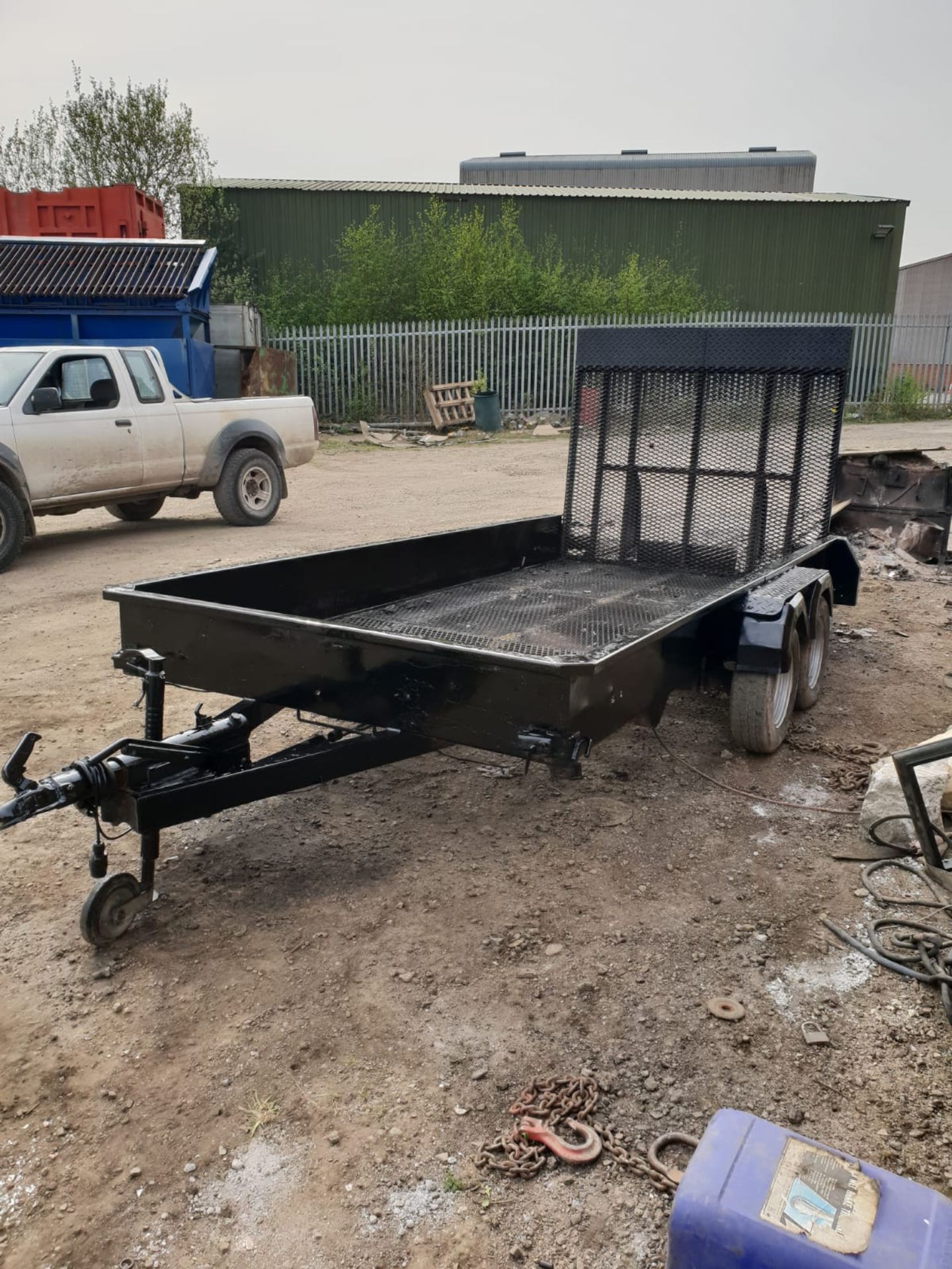 3.5 TON TWIN AXLE PLANT TRAILER WITH RAMP 12FT X 5.6 FT *NO VAT* - Image 6 of 7
