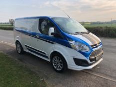 2014/64 REG FORD TRANSIT CUSTOM 290 SPORT 2.2 DIESEL PANEL VAN, SHOWING 2 FORMER KEEPERS *NO VAT*