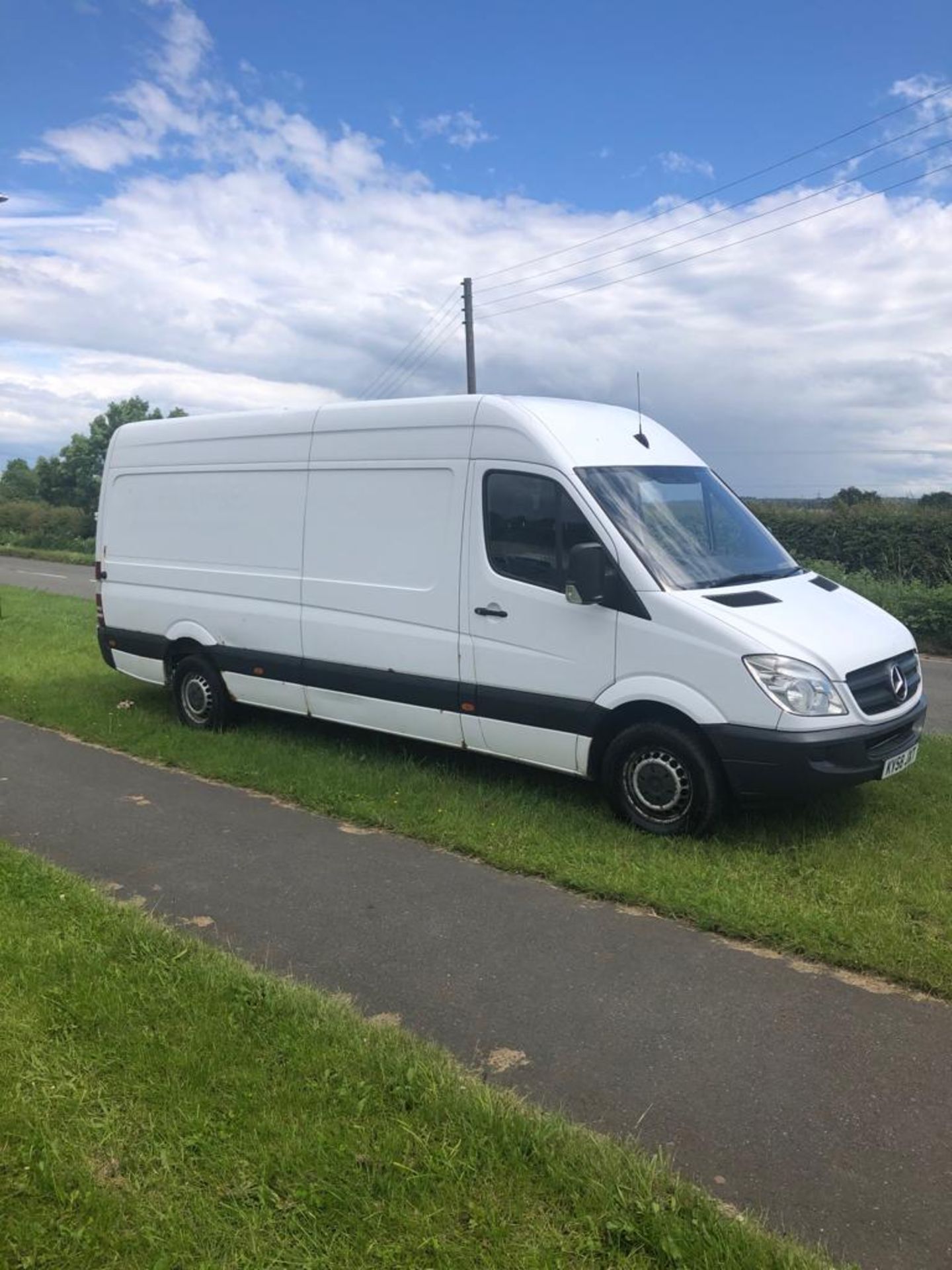 2008/58 REG MERCEDES SPRINTER 311 CDI LWB 2.2 DIESEL WHITE PANEL VAN, SHOWING 2 FORMER KEEPERS