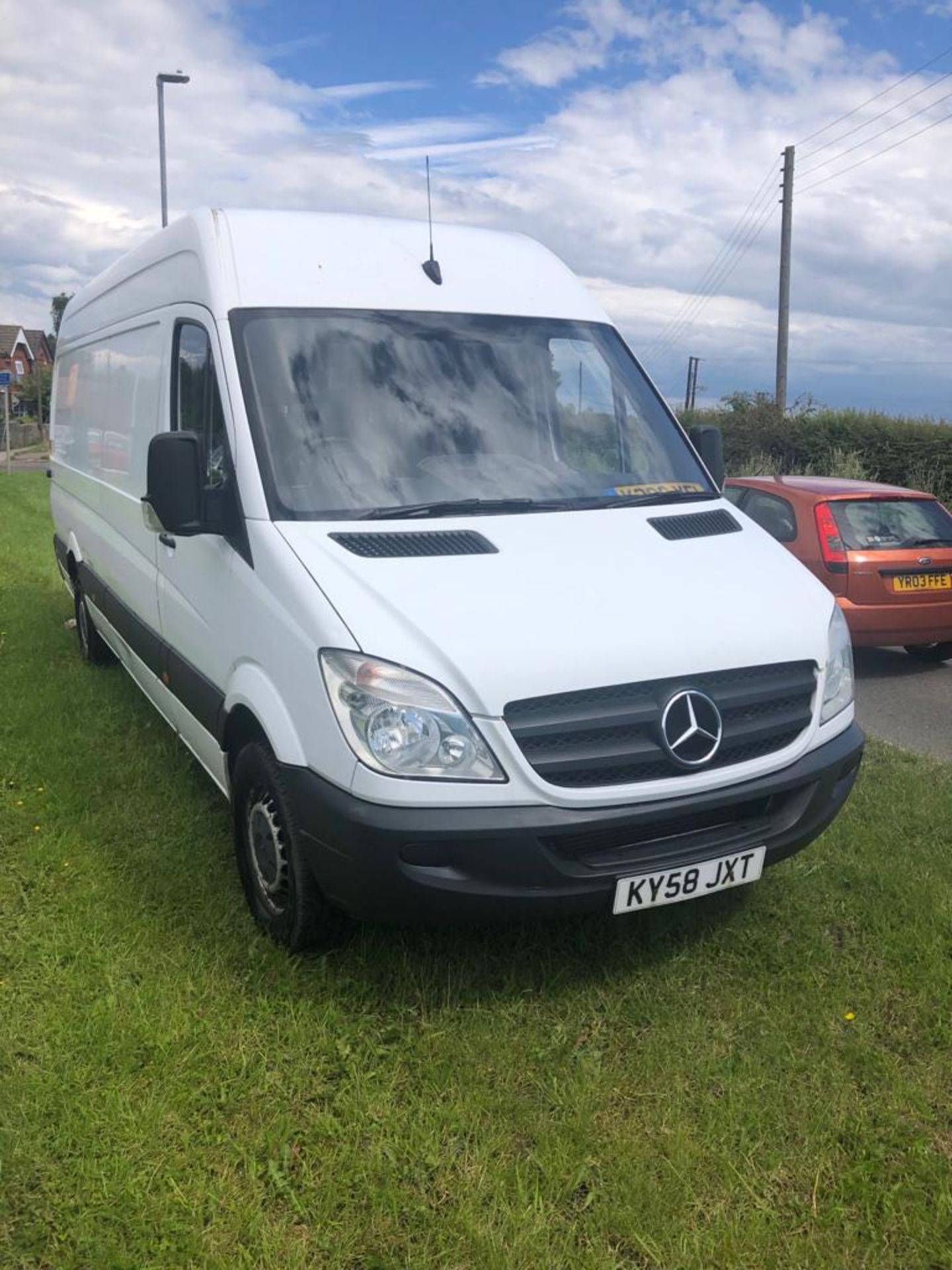 2008/58 REG MERCEDES SPRINTER 311 CDI LWB 2.2 DIESEL WHITE PANEL VAN, SHOWING 2 FORMER KEEPERS - Bild 2 aus 10