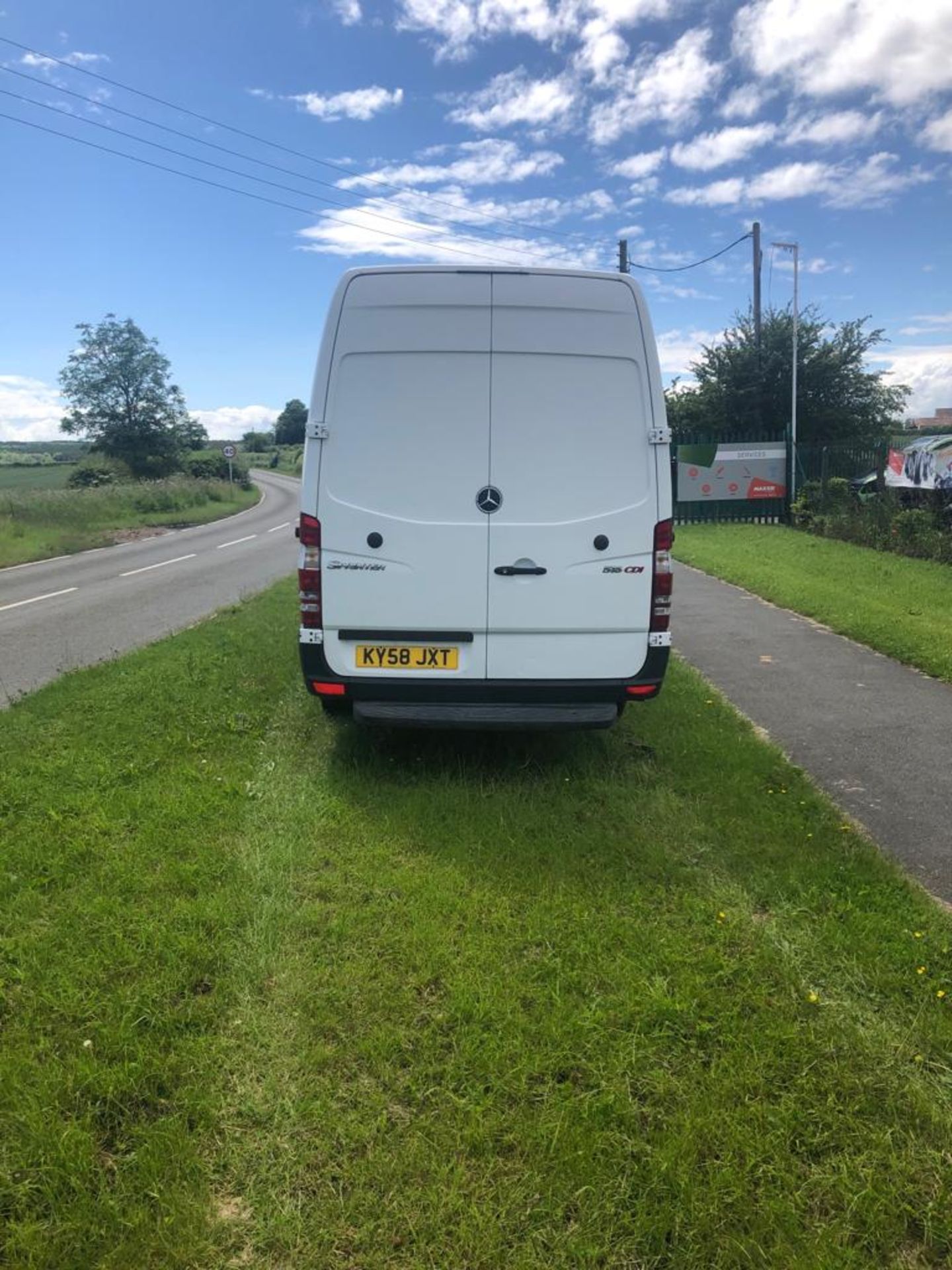 2008/58 REG MERCEDES SPRINTER 311 CDI LWB 2.2 DIESEL WHITE PANEL VAN, SHOWING 2 FORMER KEEPERS - Image 6 of 10