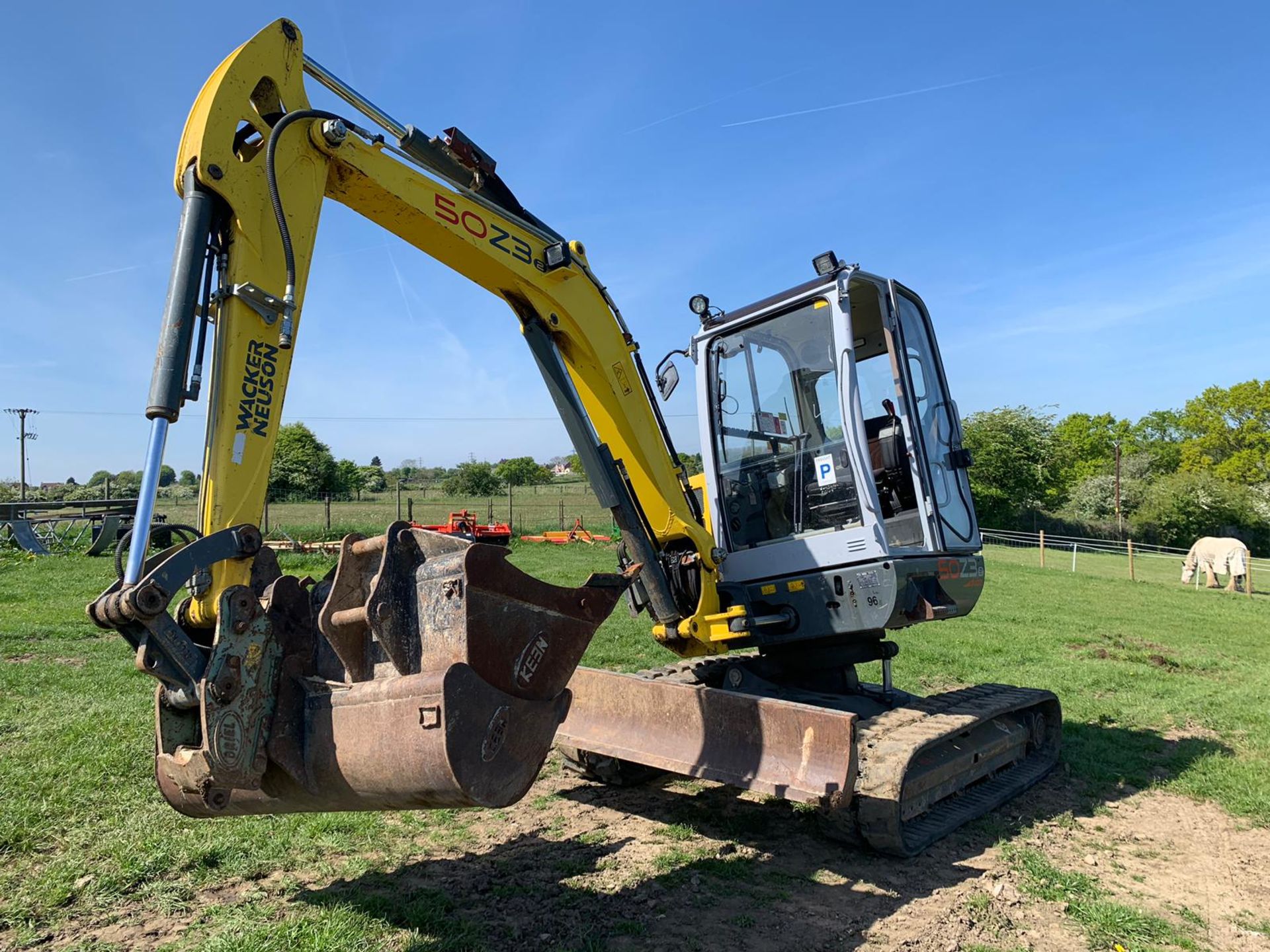 2015 WACKER NEUSON 50Z3 (2) VDS HYDRAULIC DIGGER / TRACKED EXCAVATOR, C/W 3 X BUCKETS *PLUS VAT* - Image 3 of 16