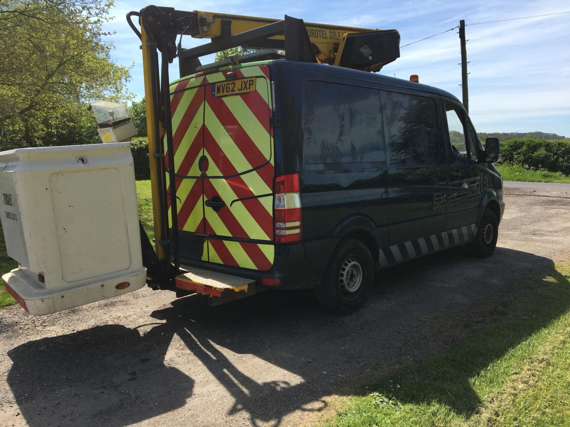 2012/62 REG MERCEDES-BENZ SPRINTER 310 CDI 2.2 DIESEL BLUE CHERRY PICKER PANEL VAN *PLUS VAT* - Image 7 of 14