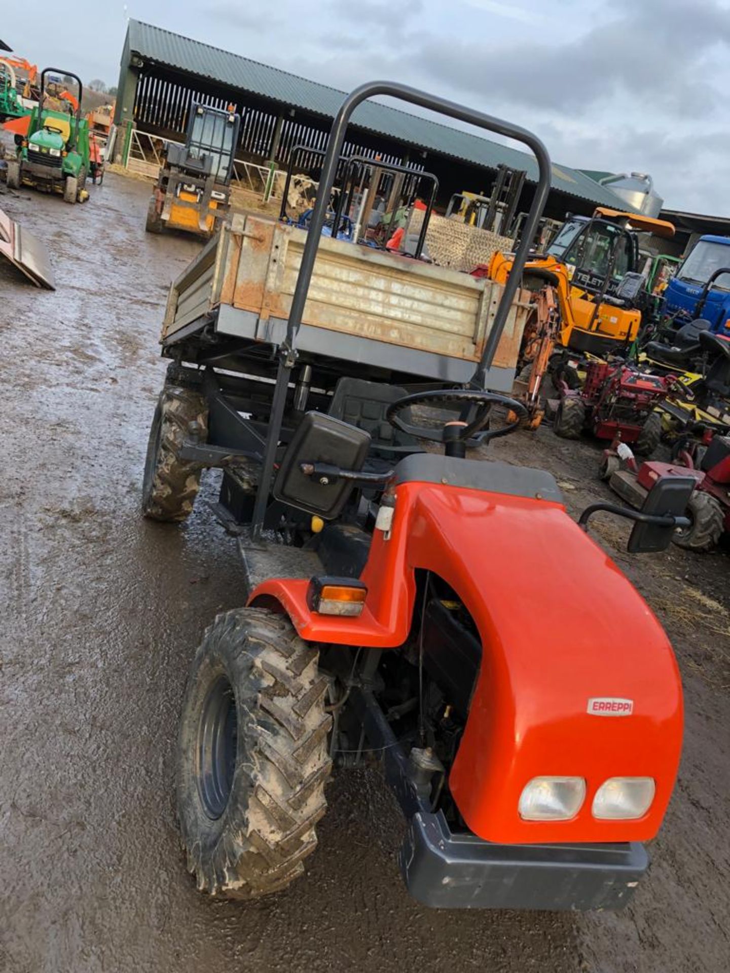 2011 ERREPPI BANTAM ORANGE 4WD 3 WAY TIPPER, STARTS, DRIVES AND TIPS *PLUS VAT* - Image 4 of 15