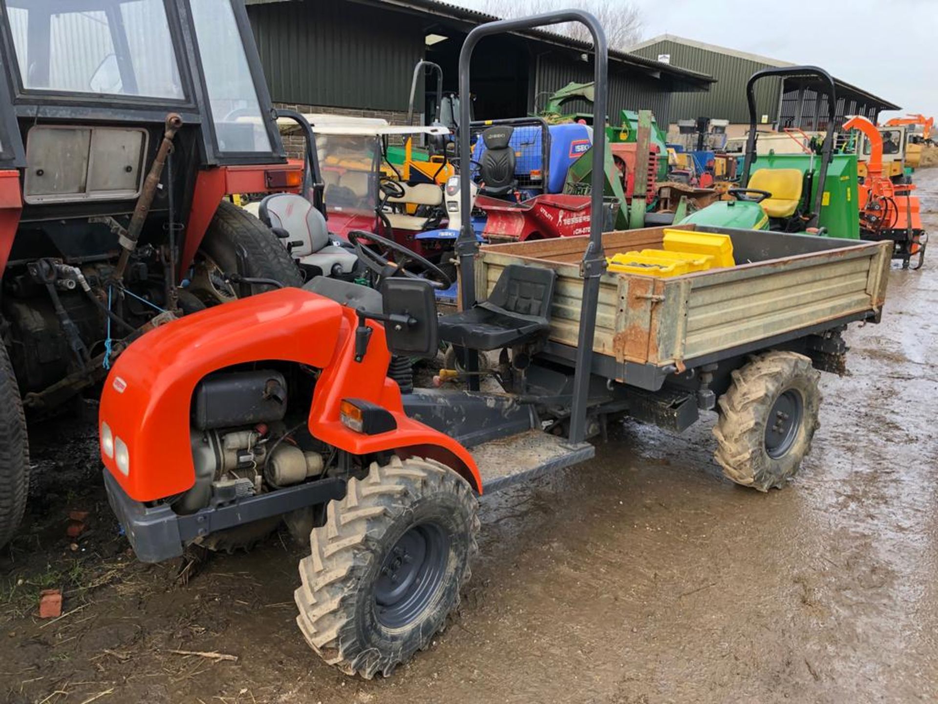 2011 ERREPPI BANTAM ORANGE 4WD 3 WAY TIPPER, STARTS, DRIVES AND TIPS *PLUS VAT* - Image 2 of 15