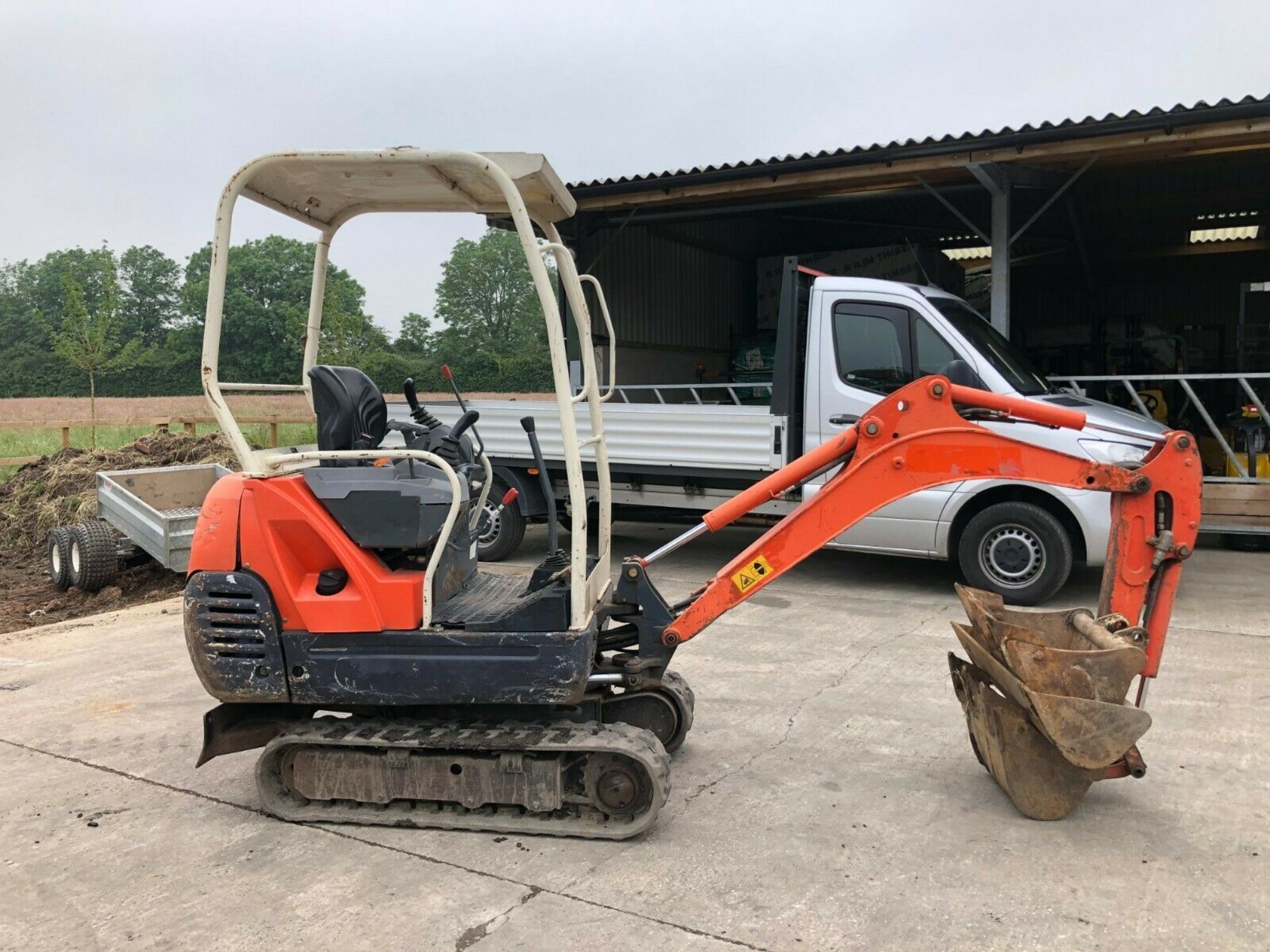 KUBOTA MINI DIGGER, KUBOTA KX36-3, COMPLETE WITH 3 BUCKETS, YEAR 2007 *PLUS VAT* - Image 3 of 7