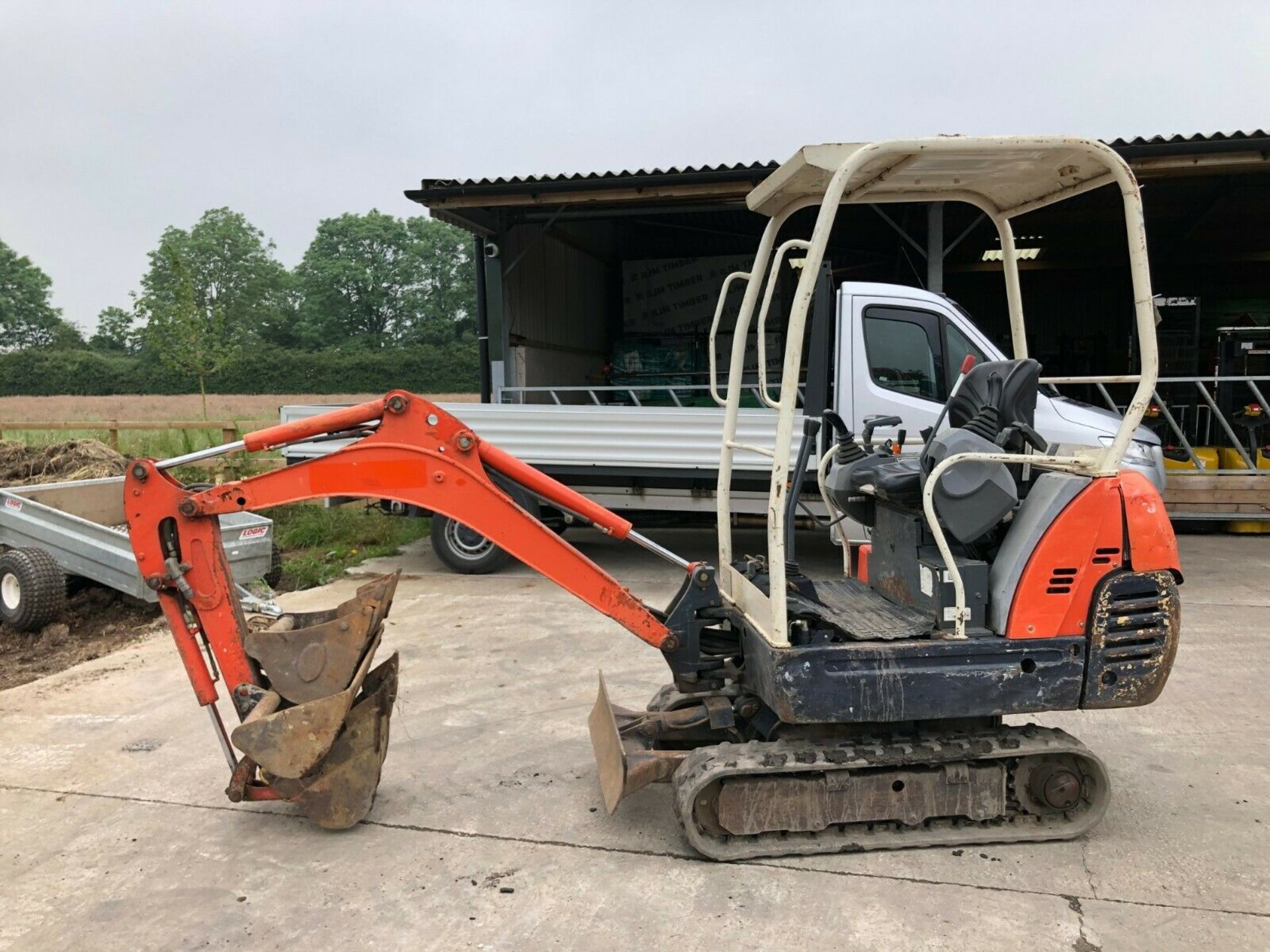 KUBOTA MINI DIGGER, KUBOTA KX36-3, COMPLETE WITH 3 BUCKETS, YEAR 2007 *PLUS VAT*