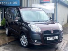 2013/13 REG FIAT DOBLO MYLIFE MULTIJET 1.6 RED DIESEL MPV, SHOWING 2 FORMER KEEPERS *NO VAT*