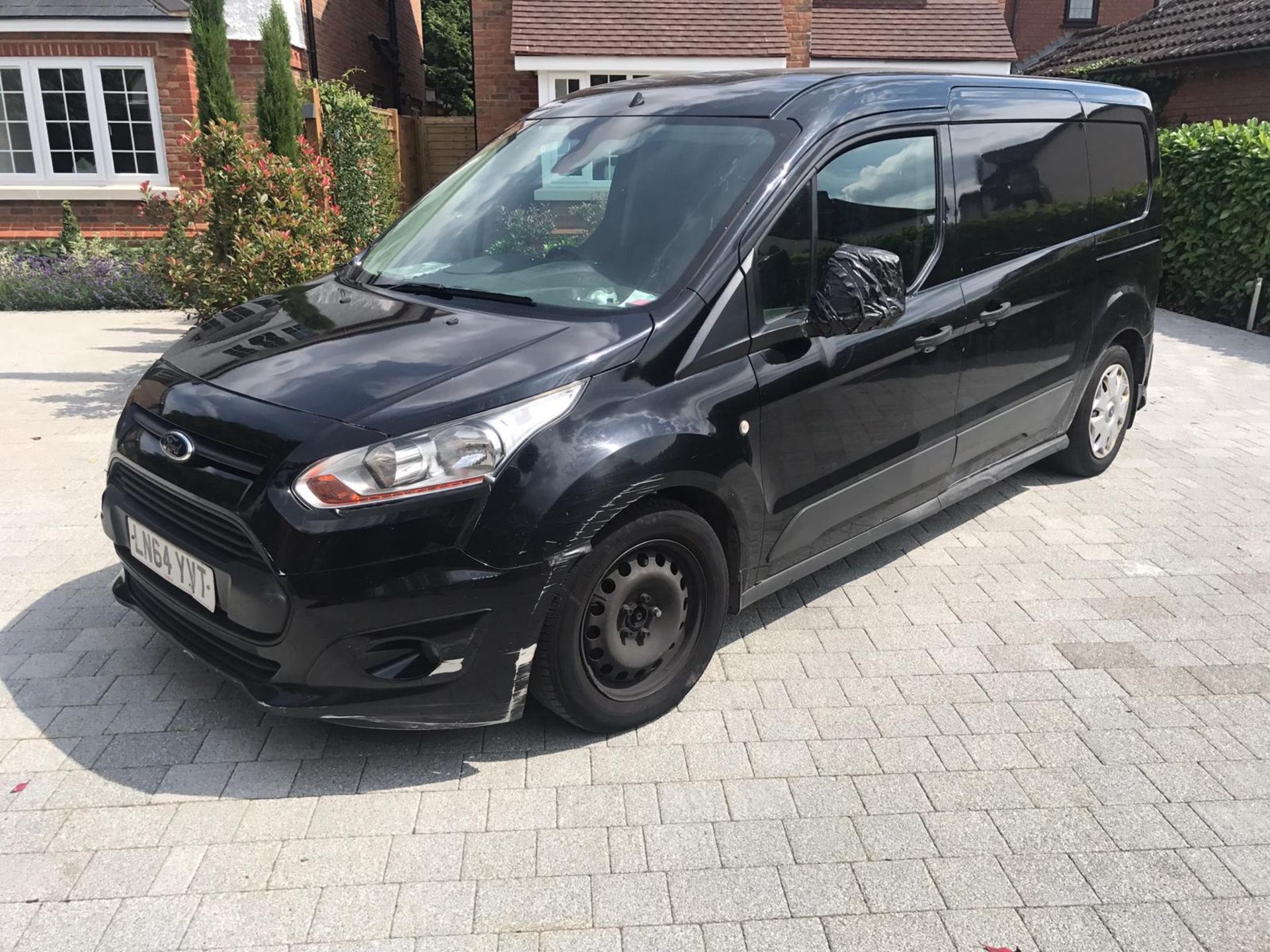 2014/64 REG FORD TRANSIT CONNECT 210 TREND 1.6 DIESEL BLACK PANEL VAN, SHOWING 0 FORMER KEEPERS - Image 2 of 13