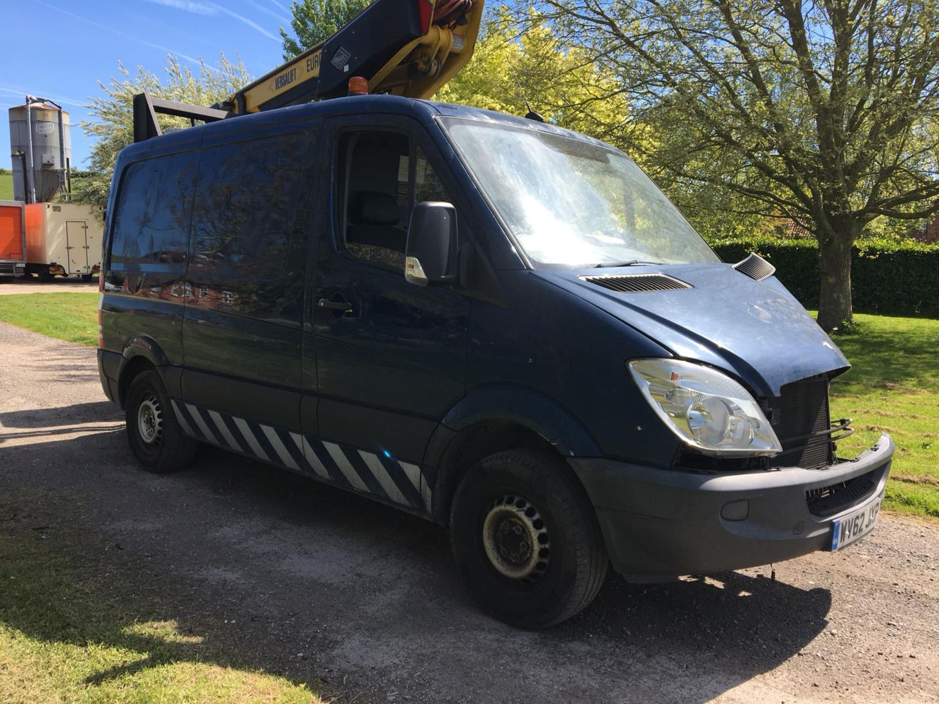 2012/62 REG MERCEDES-BENZ SPRINTER 310 CDI 2.2 DIESEL BLUE CHERRY PICKER PANEL VAN *PLUS VAT*