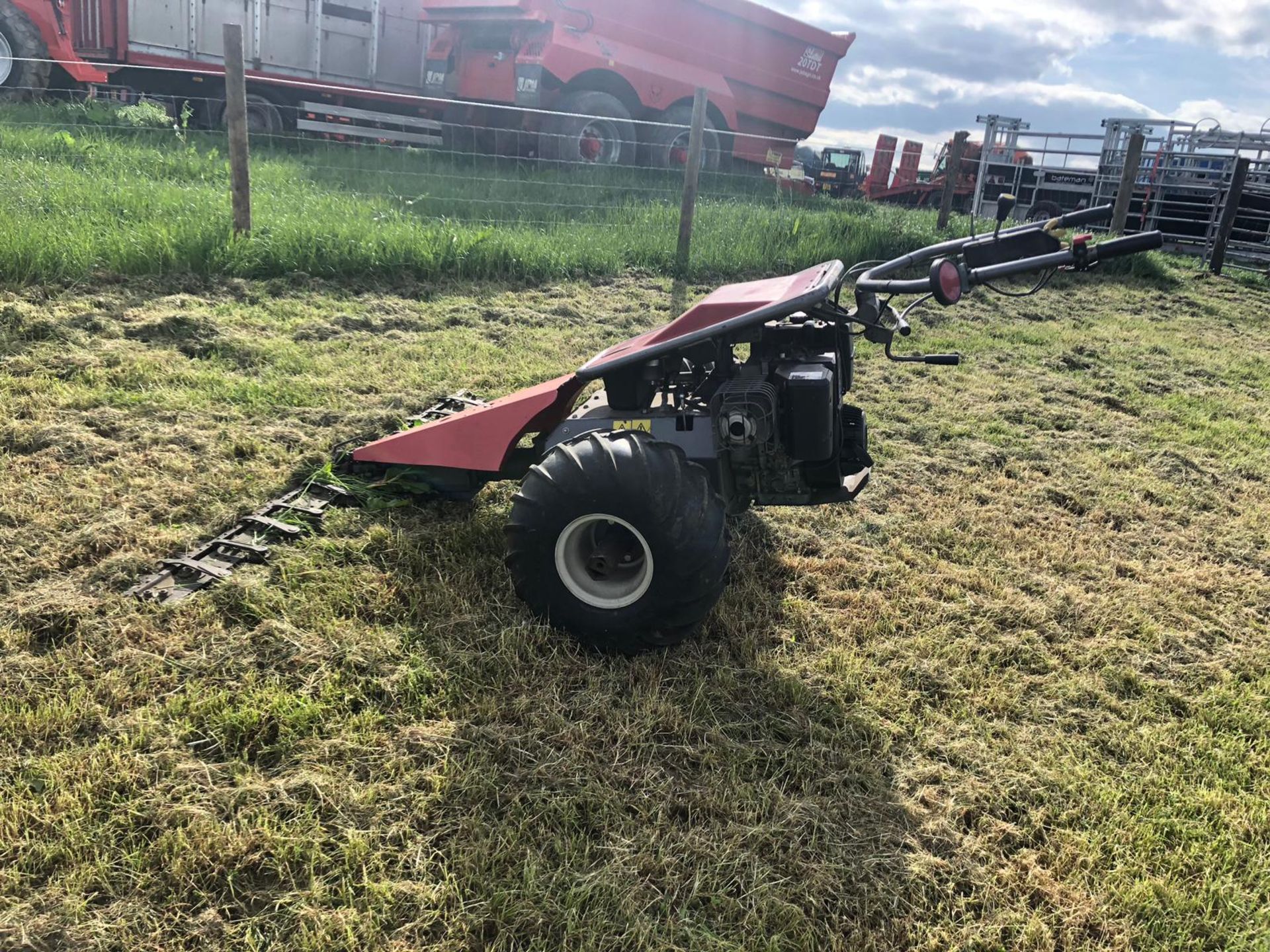 AEBI HC44 WALK BEHIND MOWER FINGER BAR MOWER, RUNS AND WORKS *NO VAT*