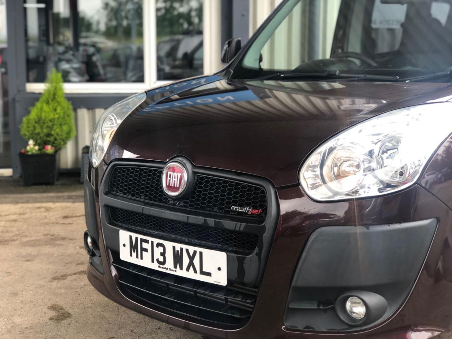 2013/13 REG FIAT DOBLO MYLIFE MULTIJET 1.6 RED DIESEL MPV, SHOWING 2 FORMER KEEPERS *NO VAT* - Image 3 of 15