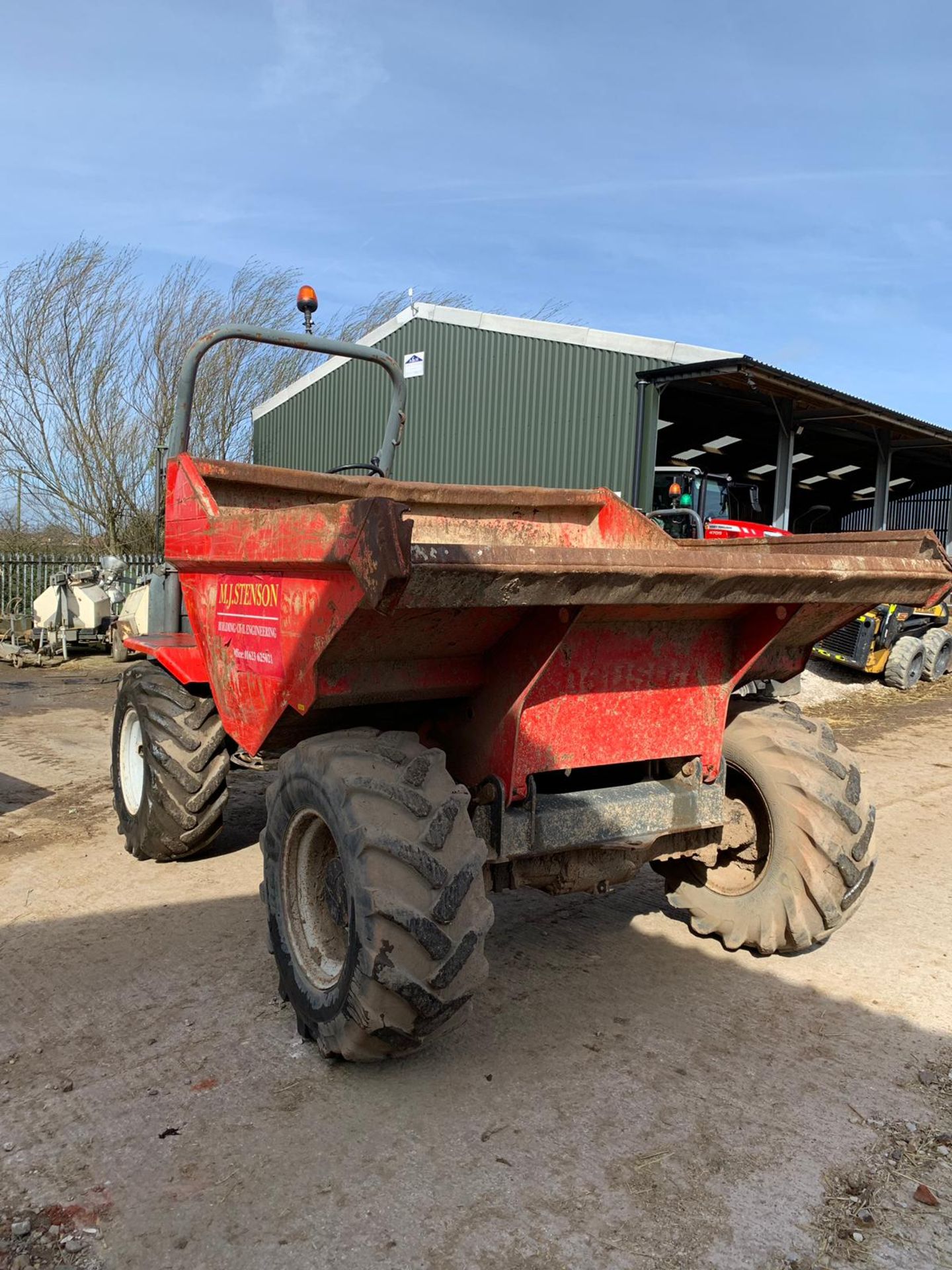 2007 NEUSON 6001 6 TONNE STRAIGHT TIP DUMPER *PLUS VAT* - Image 3 of 12