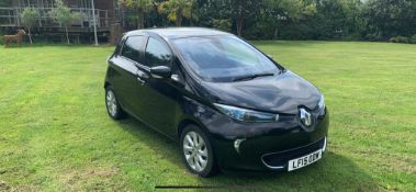 2015/15 REG RENAULT ZOE I-DYNAMIQUE INTENSE AUTOMATIC 5DR WITH SAT NAV - ELECTRIC, SHOWING 1 KEEPER