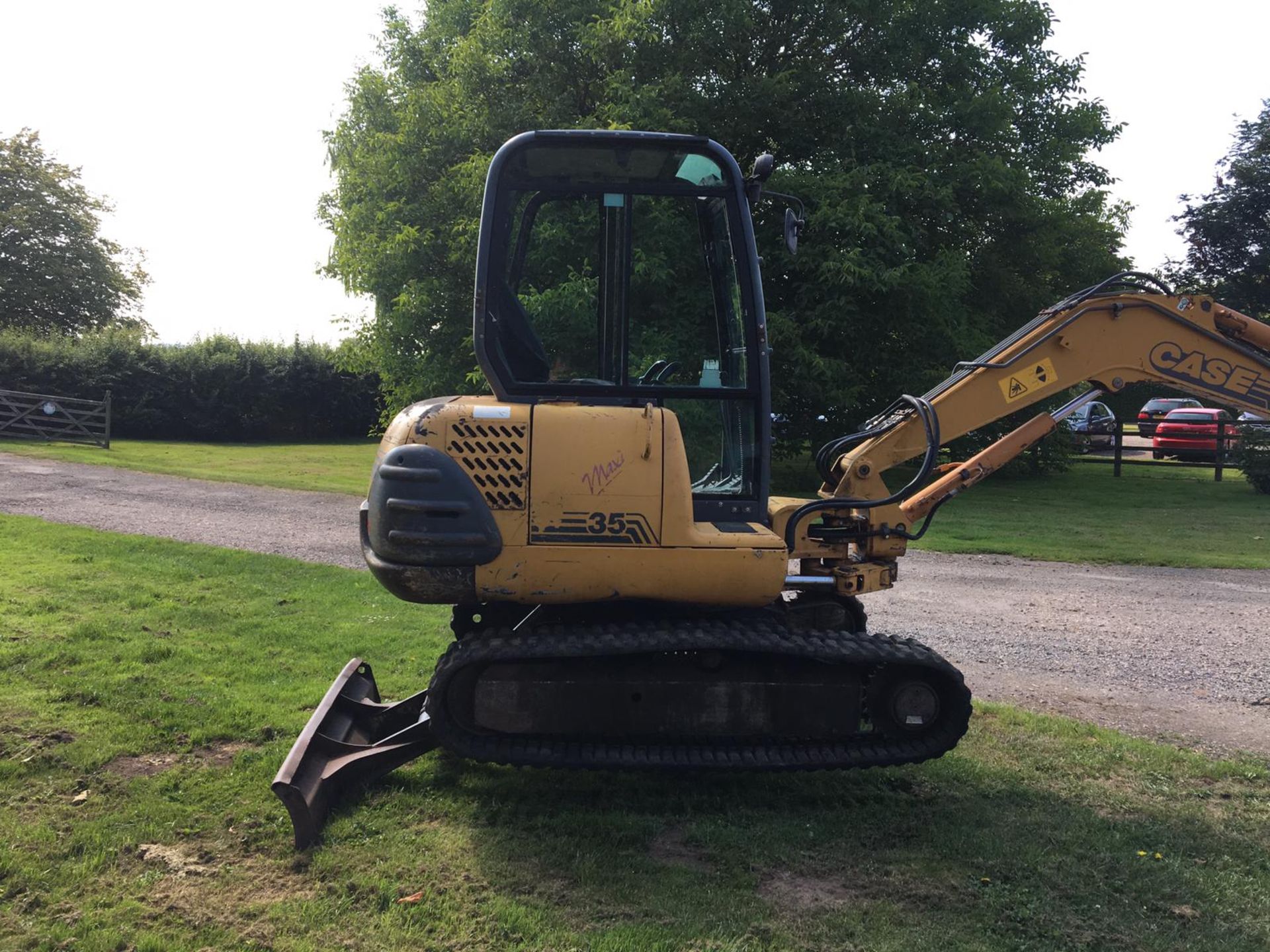 CASE CX35 3.5 TON TRACKED MINI DIGGER / EXCAVATOR 1 X BUCKET, RUNS, WORKS AND DIGS *NO VAT* - Image 4 of 9