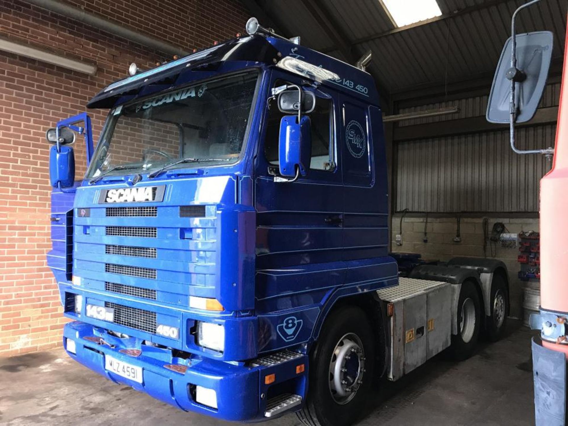 1996 SCANIA 143 450 TAG AXLE TOP LINE STREAM LINE 6X2 TRACTOR UNIT V8 GRS 900 GEARBOX GOOD RUNNER - Image 2 of 31