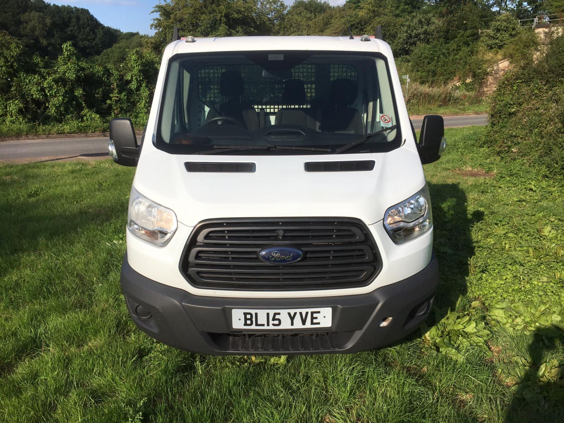 2015/15 REG FORD TRANSIT 350 TIPPER 2.2 DIESEL WHITE, SHOWING 0 FORMER KEEPERS *NO VAT* - Image 3 of 12