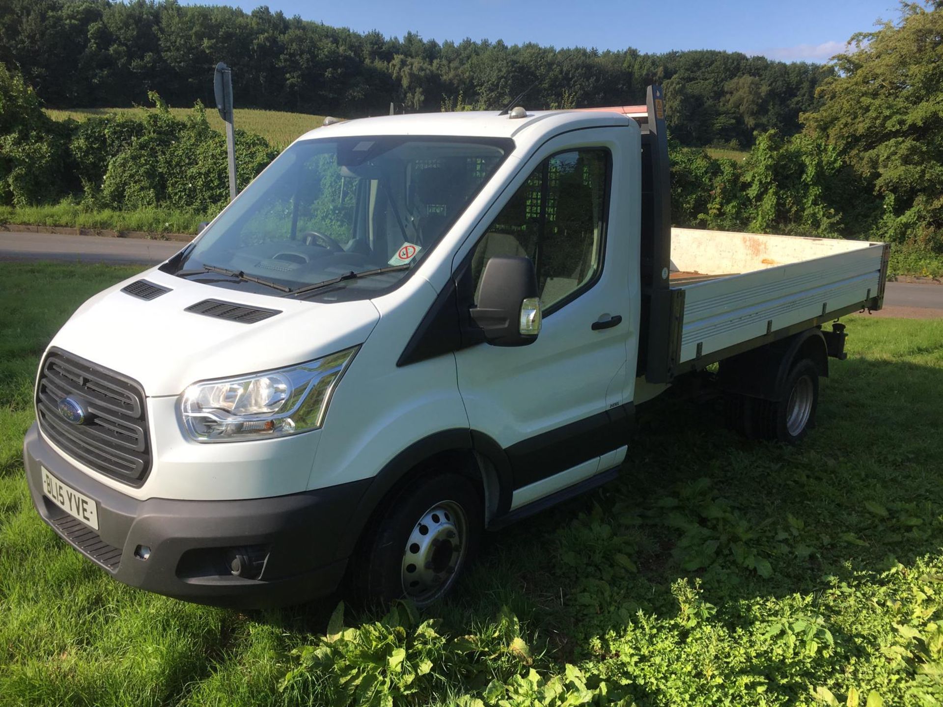 2015/15 REG FORD TRANSIT 350 TIPPER 2.2 DIESEL WHITE, SHOWING 0 FORMER KEEPERS *NO VAT* - Image 4 of 12