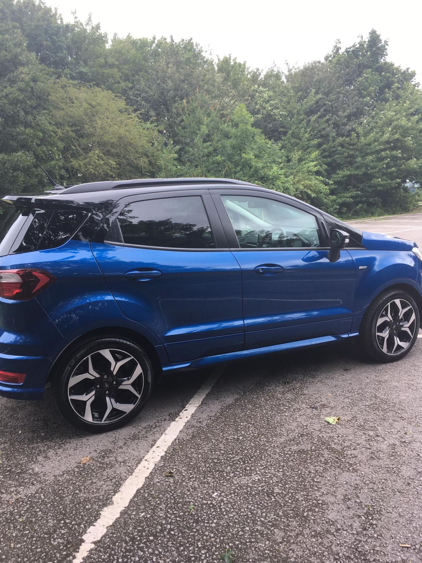 2018/18 REG FORD ECOSPORT ST LINE 1.0 PETROL BLUE 5 DOOR, SHOWING 0 FORMER KEEPERS *NO VAT* - Image 7 of 11