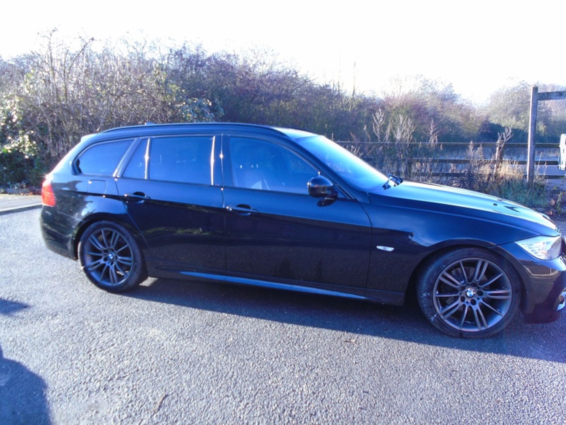 2010/60 REG BMW 320D SPORT PLUS EDITION 2.0 BLACK DIESEL ESTATE *NO VAT*