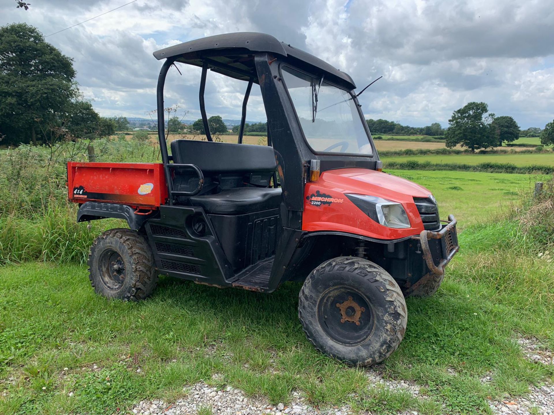 60 REG KIOTI MECHRON 2200 DIESEL 4X4 UTV TIPPER TOW BAR, RUNS AND WORKS, SHOWING 3367 HRS *PLUS VAT*