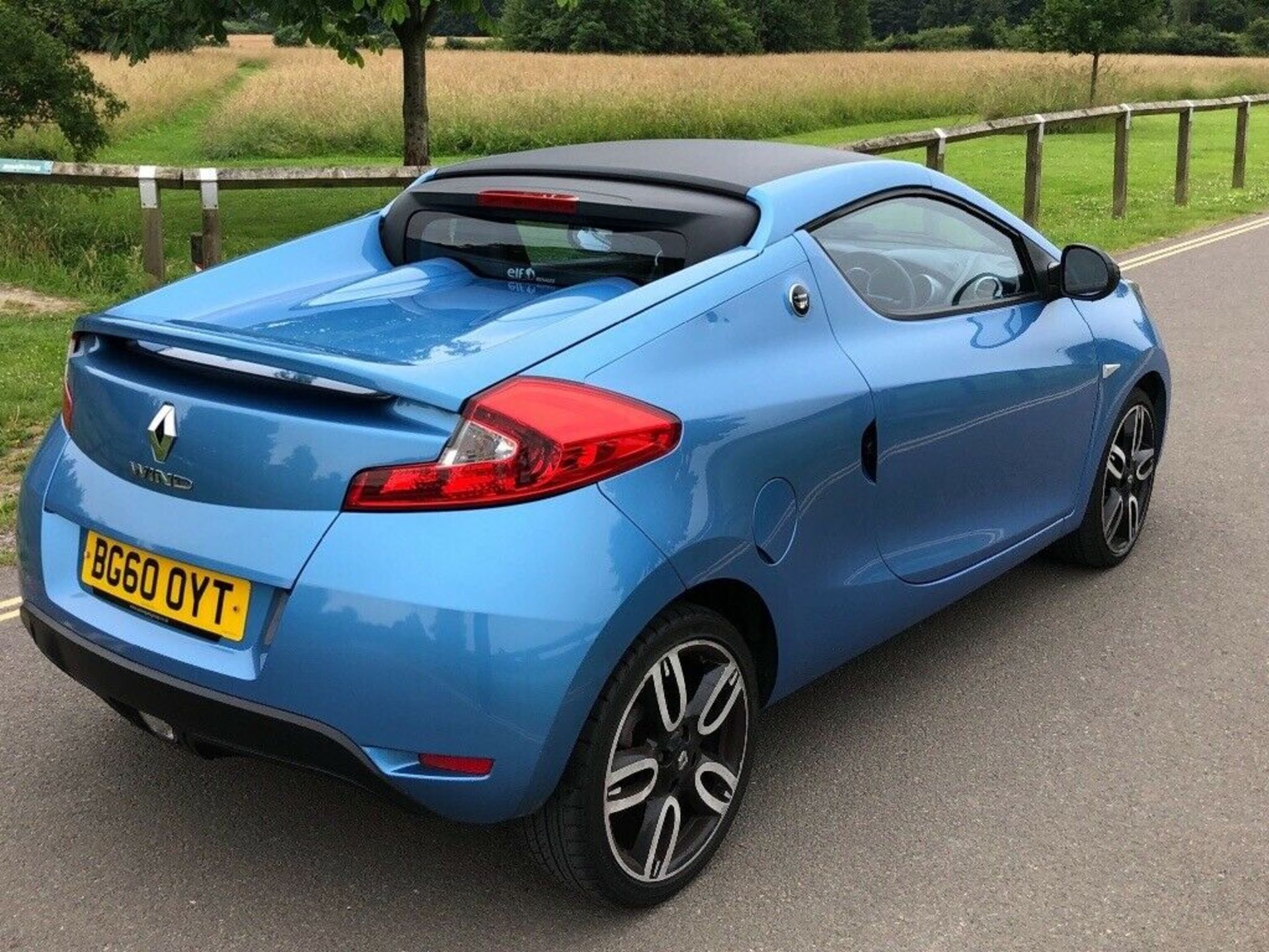 2010/60 REG RENAULT WIND ROADSTER DYNAMIQUE S TCE 1.2 BLUE PETROL CONVERTIBLE *NO VAT* - Image 8 of 9