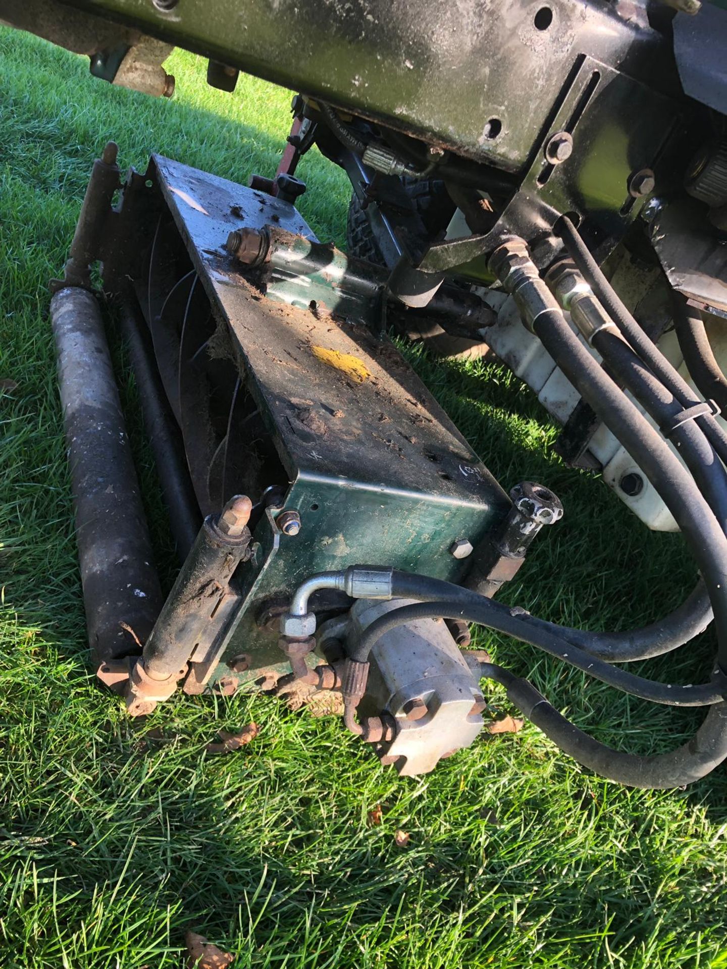 2007/07 REG HAYTER RIDE ON DIESEL LAWN MOWER WITH CAB (NO GLASS) *PLUS VAT* - Image 11 of 16