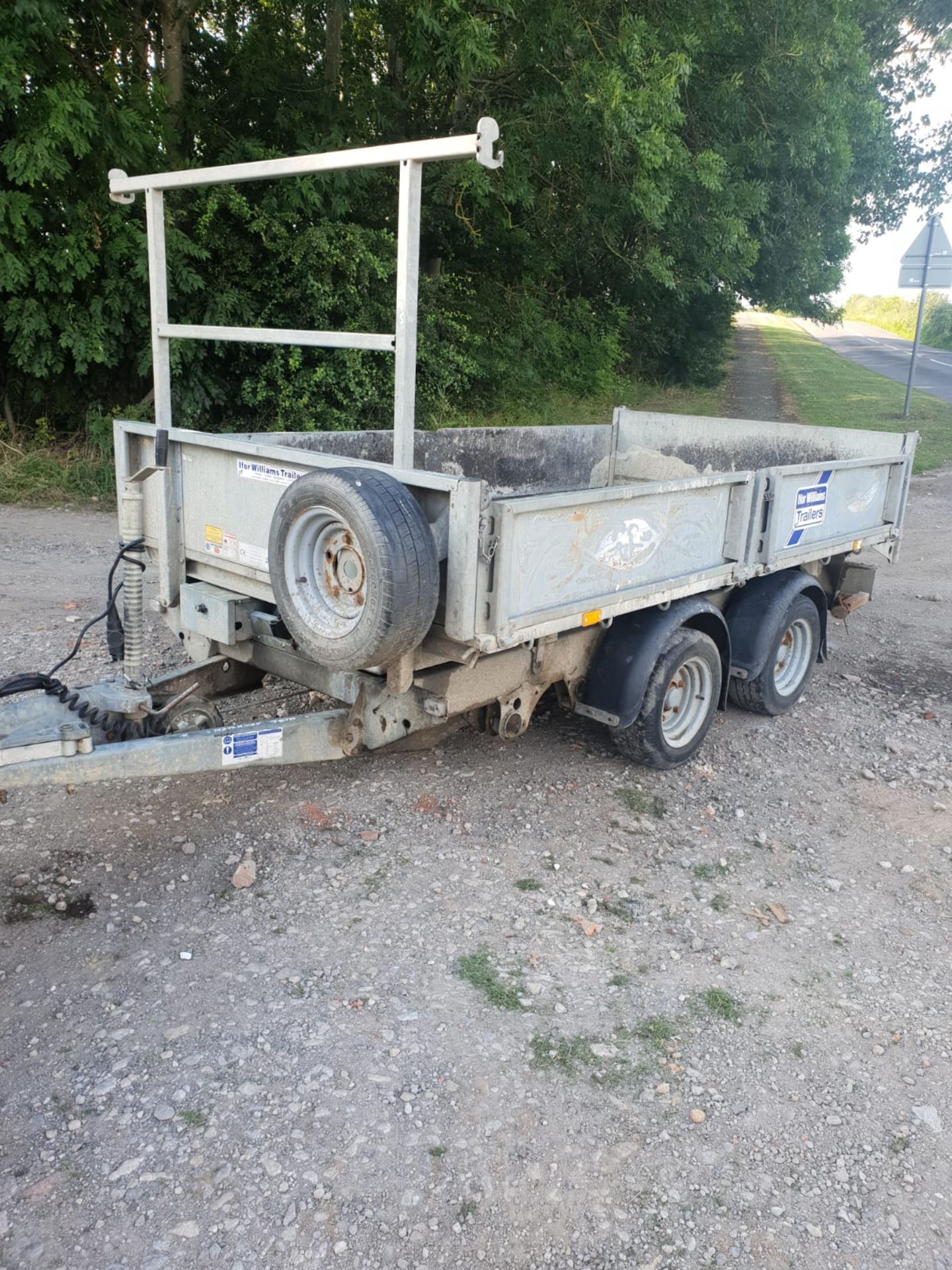 IFOR WILLIAMS TIPPING TRAILER 3.5 TON, YEAR 2015 10FT X 5.4 FT, GOOD WORKING ORDER *NO VAT* - Image 3 of 8