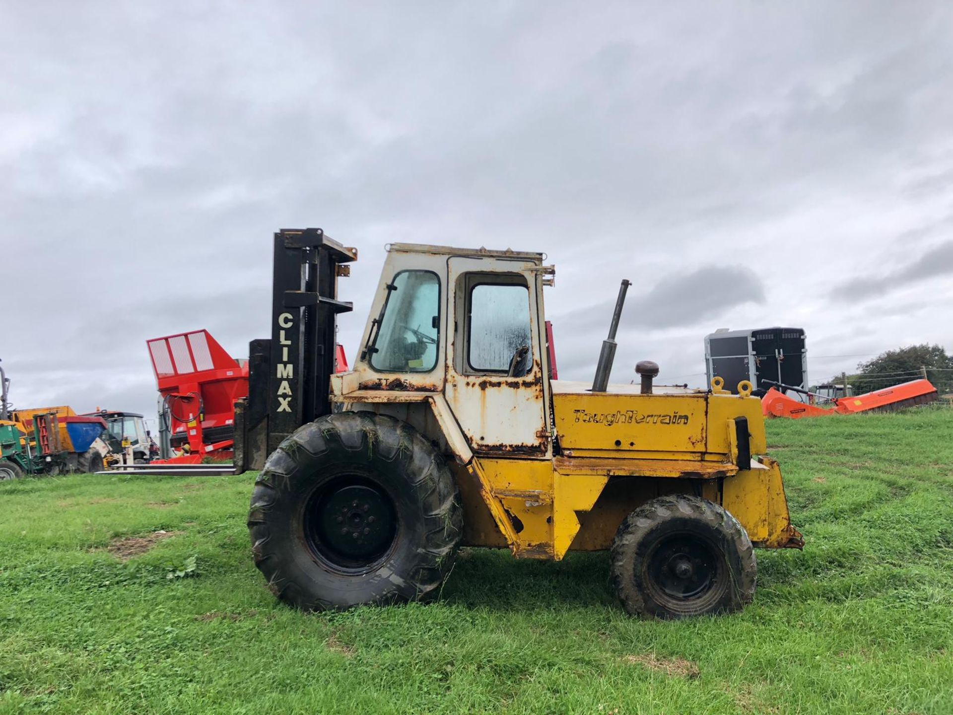 CLIMAX 3 TON ROUGH TERRAIN 4X4 FORKLIFT, RUNS WORKS LIFTS, DOES WHAT IT SHOULD *NO VAT*