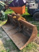 DITCHING. GRADING BUCKET 7FT TO FIT 21TON EXCAVATOR 80MM PINS *NO VAT*
