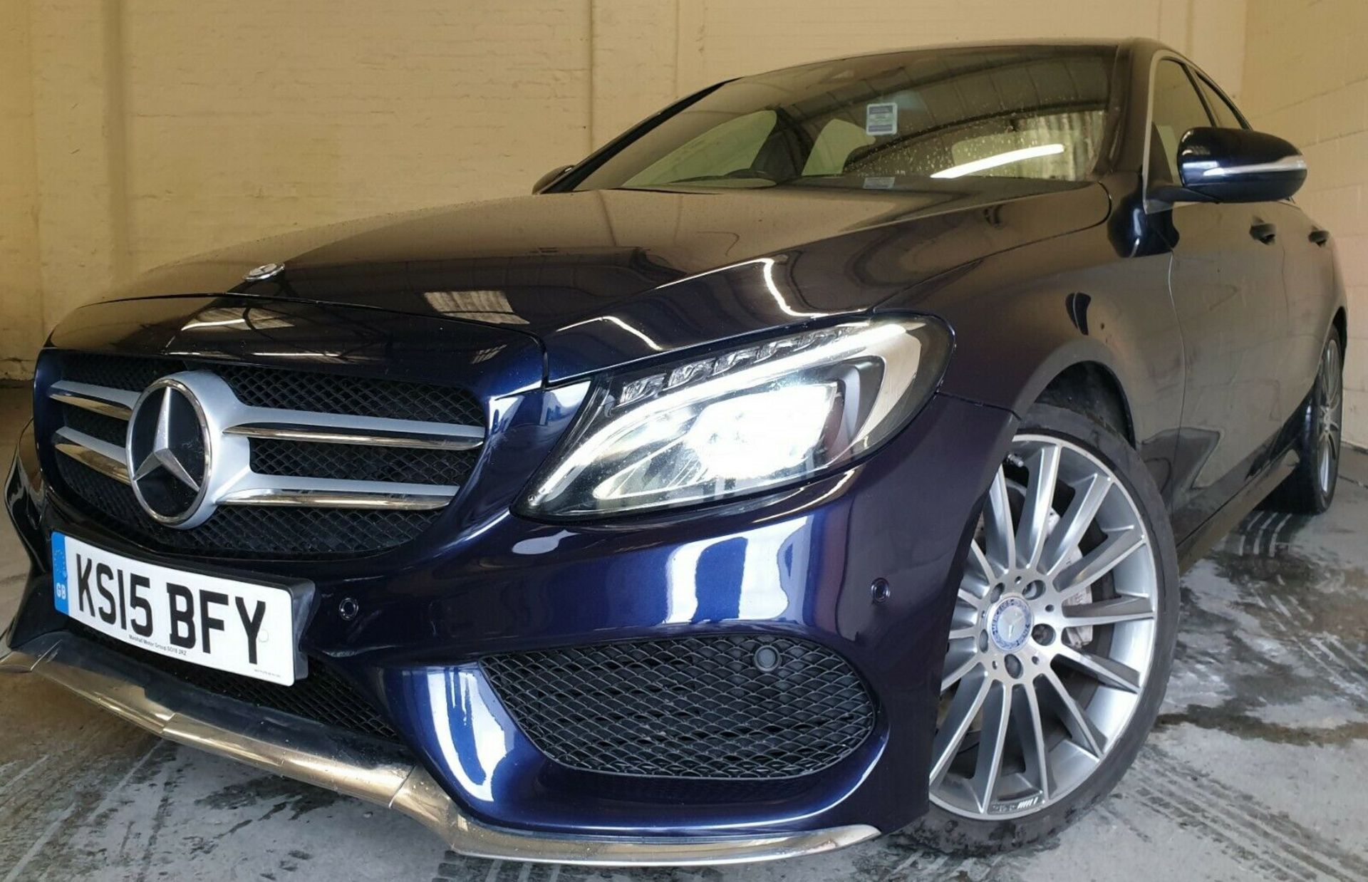 2015/15 REG MERCEDES-BENZ C250 AMG LINE BLUETECH 7 TRONIC PLUS AUTO 2.2 CDI 4 DOOR SALOON *NO VAT* - Image 3 of 12