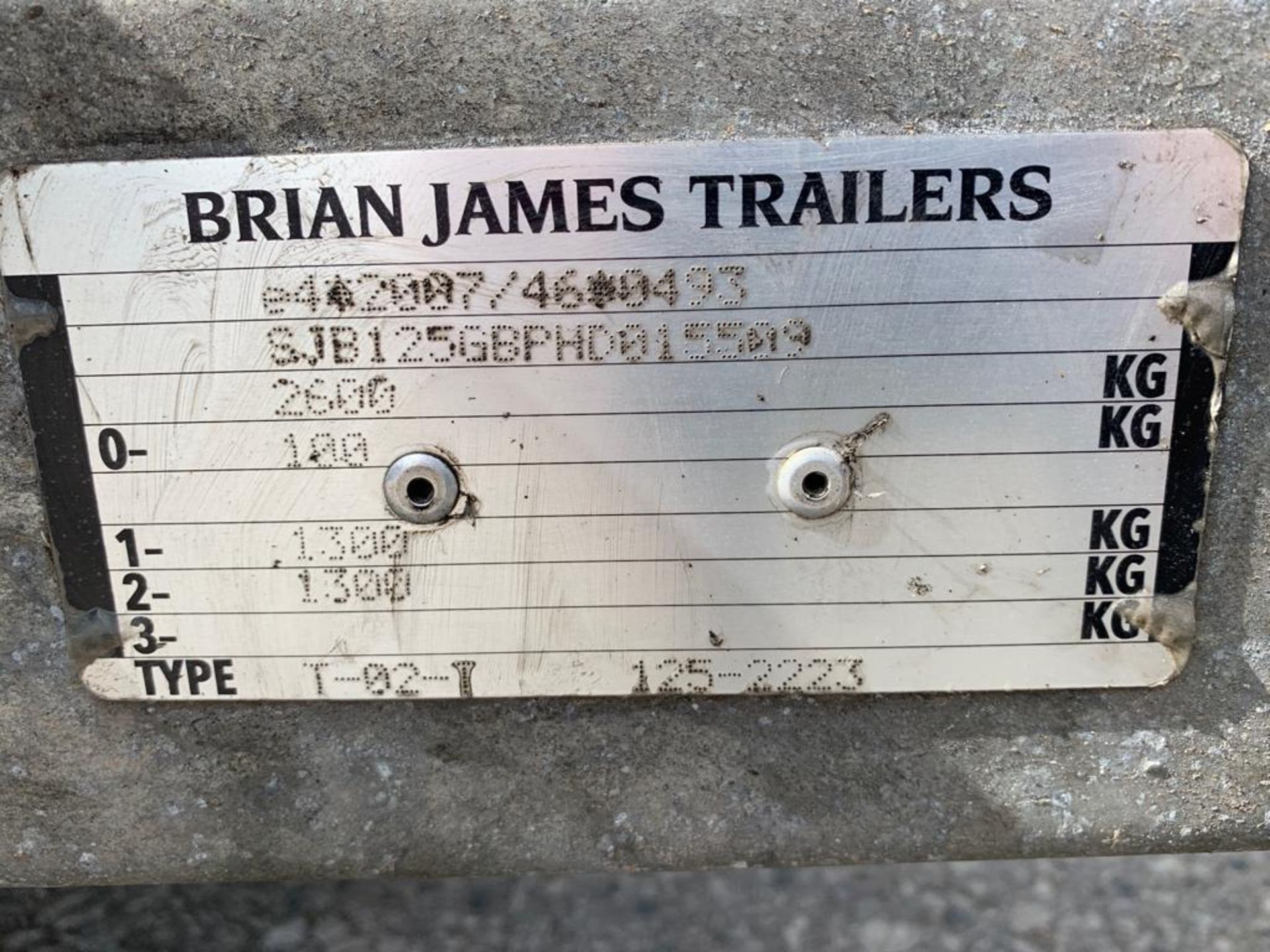 BRIAN JAMES TRAILERS TWIN AXLE 2600KG VEHICLE TRAILER WITH WHEEL RACK & STORAGE *PLUS VAT* - Image 8 of 9