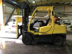 HYSTER FORTENS GAS FORKLIFT 4.5 TONNE, YEAR 2008, SIDESHIFT, RAVAS WEIGHING SYSTEM *PLUS VAT*