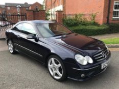 2006/56 REG MERCEDES CLK220 CDI SPORT 2.2 DIESEL BLUE COUPE, SHOWING 1 FORMER KEEPER *NO VAT*