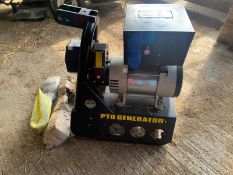 UNUSED PTO GENERATOR, 540 RPM ONLY, MODEL 101869052/15 KW SINGLE PHASE, YEAR 2017 *PLUS VAT*