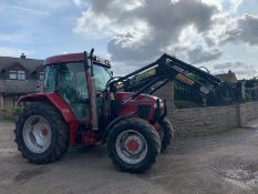 2002 CASE IH CX100 DELUXE MODEL 100 HP 4WD DIESEL TRACTOR C/W FRONT ATTACHMENT, CAB HEATER