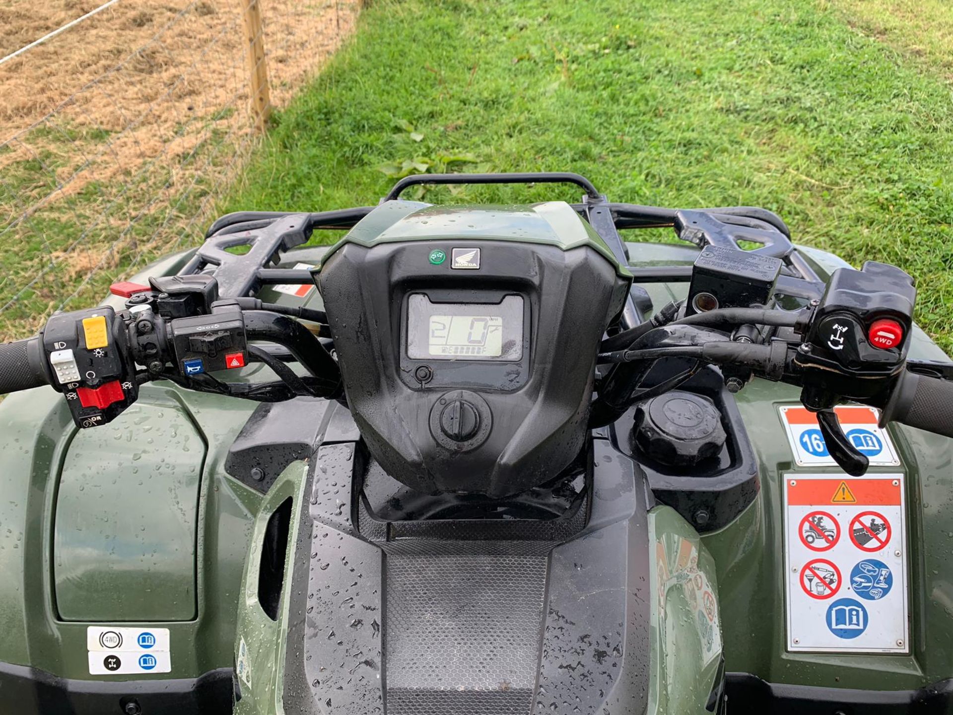 2019 HONDA TRX 500 FM 4WD QUAD 475CC PETROL, ROAD REGISTERED, SHOWING 0 FORMER KEEPERS *PLUS VAT* - Image 10 of 14