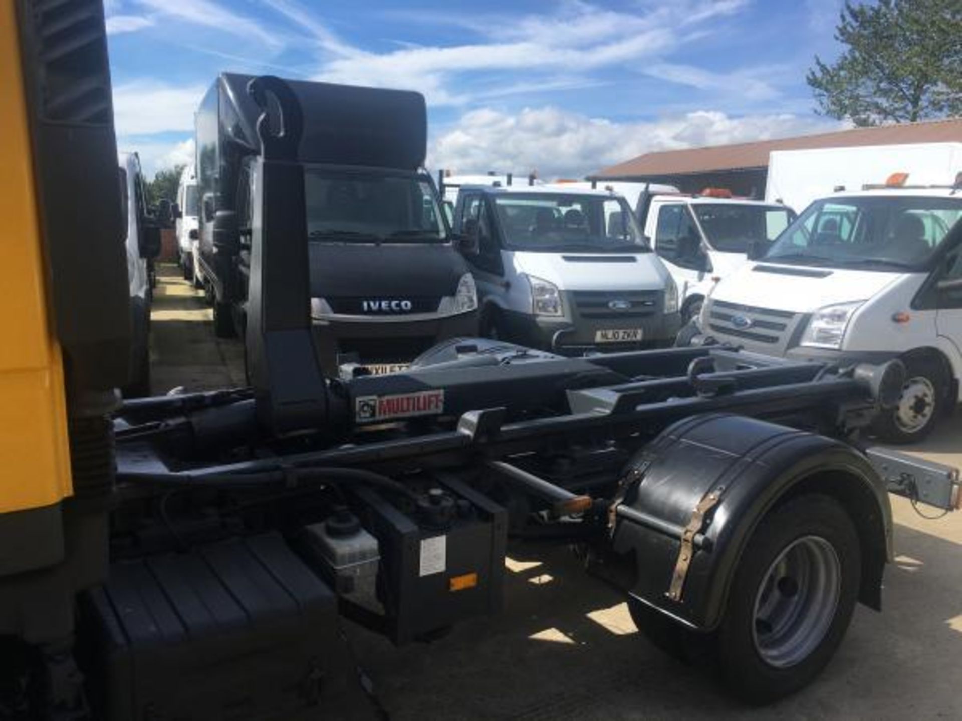 2008/58 REG IVECO EUROCARGO 80E18 HOOK LOADER HL5 7.5 TON CREW CAB WITH HIAB MULTI LIFT *PLUS VAT* - Image 12 of 30