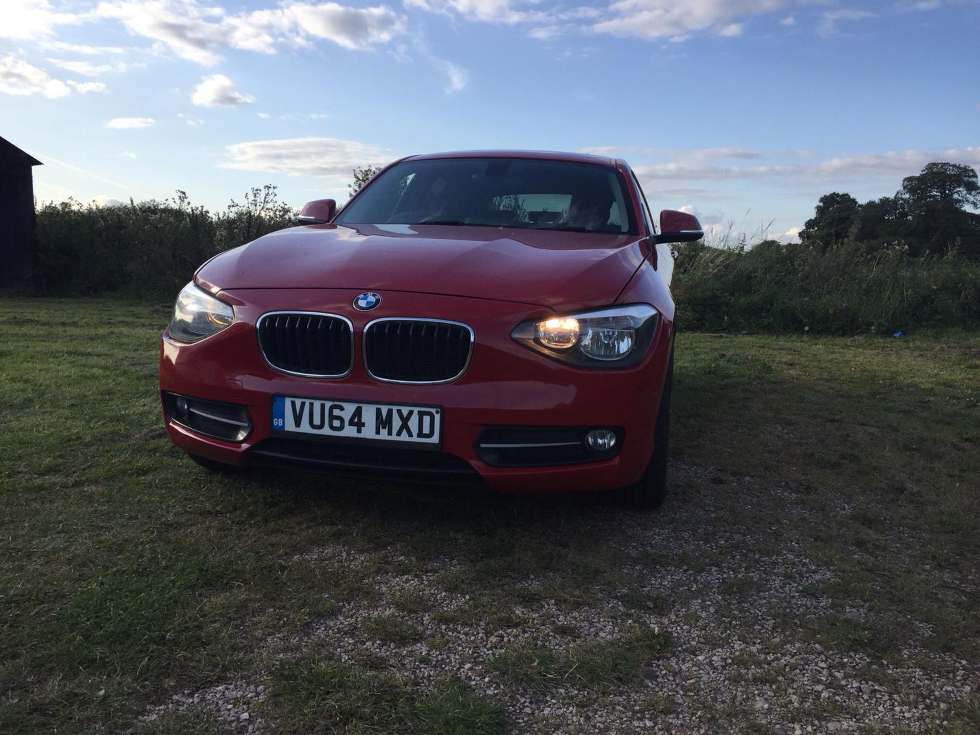 2014/64 REG BMW 116D EFFICIENT DYNAMICS 1.6 DIESEL RED 5 DOOR HATCHBACK *NO VAT* - Image 2 of 14