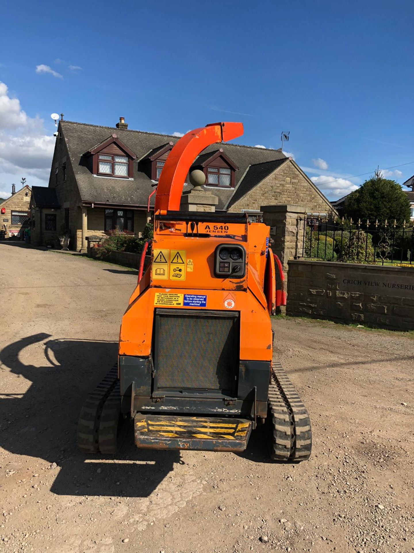 2012 JENSEN A540T WOOD CHIPPER, HOURS 2289, RUNS, WORKS AND CHIPS, EXPANDING TRACKS *PLUS VAT* - Image 3 of 6