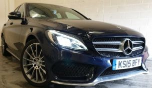 2015/15 REG MERCEDES-BENZ C250 AMG LINE BLUETECH 7 TRONIC PLUS AUTO 2.2 CDI 4 DOOR SALOON *NO VAT*