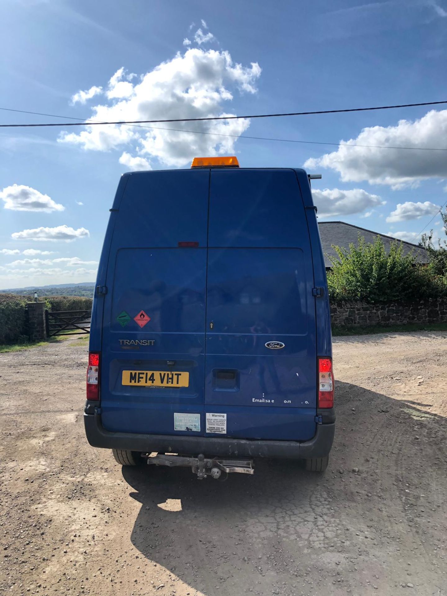 2014/14 REG FORD TRANSIT 125 T350 RWD 2.2 DIESEL BLUE PANEL VAN, SHOWING 1 FORMER KEEPER *PLUS VAT* - Image 3 of 7