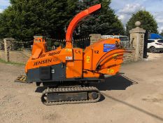 2012 JENSEN A540T WOOD CHIPPER, HOURS 2289, RUNS, WORKS AND CHIPS, EXPANDING TRACKS *PLUS VAT*