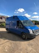 2014/14 REG FORD TRANSIT 125 T350 RWD 2.2 DIESEL BLUE PANEL VAN, SHOWING 1 FORMER KEEPER *PLUS VAT*