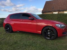 2014/64 REG BMW 116D EFFICIENT DYNAMICS 1.6 DIESEL RED 5 DOOR HATCHBACK *NO VAT*