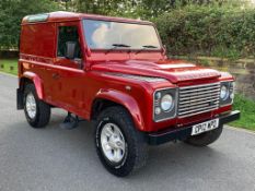 2012/12 REG LAND ROVER DEFENDER 90 HARD TOP TURBO DIESEL 2.2 RED LIGHT 4X4 UTILITY *NO VAT*