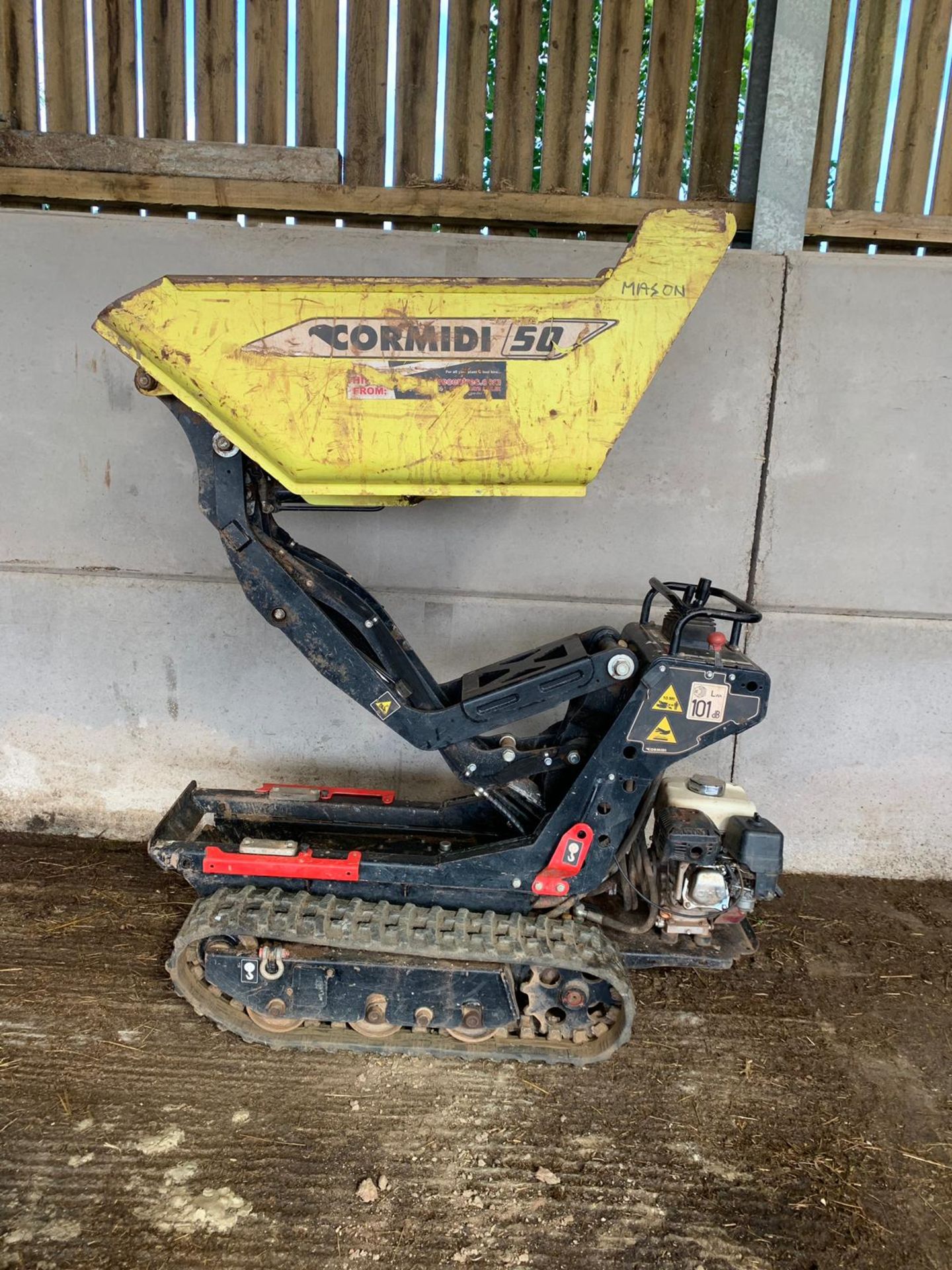 2016 CORMIDI C6.50H1 PEDESTRIAN HIGH DISCHARGE TRACKED CARRIER / DUMPER 500 KG *PLUS VAT* - Image 10 of 16