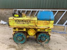 RAMMAX RW 1404 HF REMOTE CONTROLLED TRENCH ROLLER, HATZ DIESEL ENGINE *PLUS VAT*