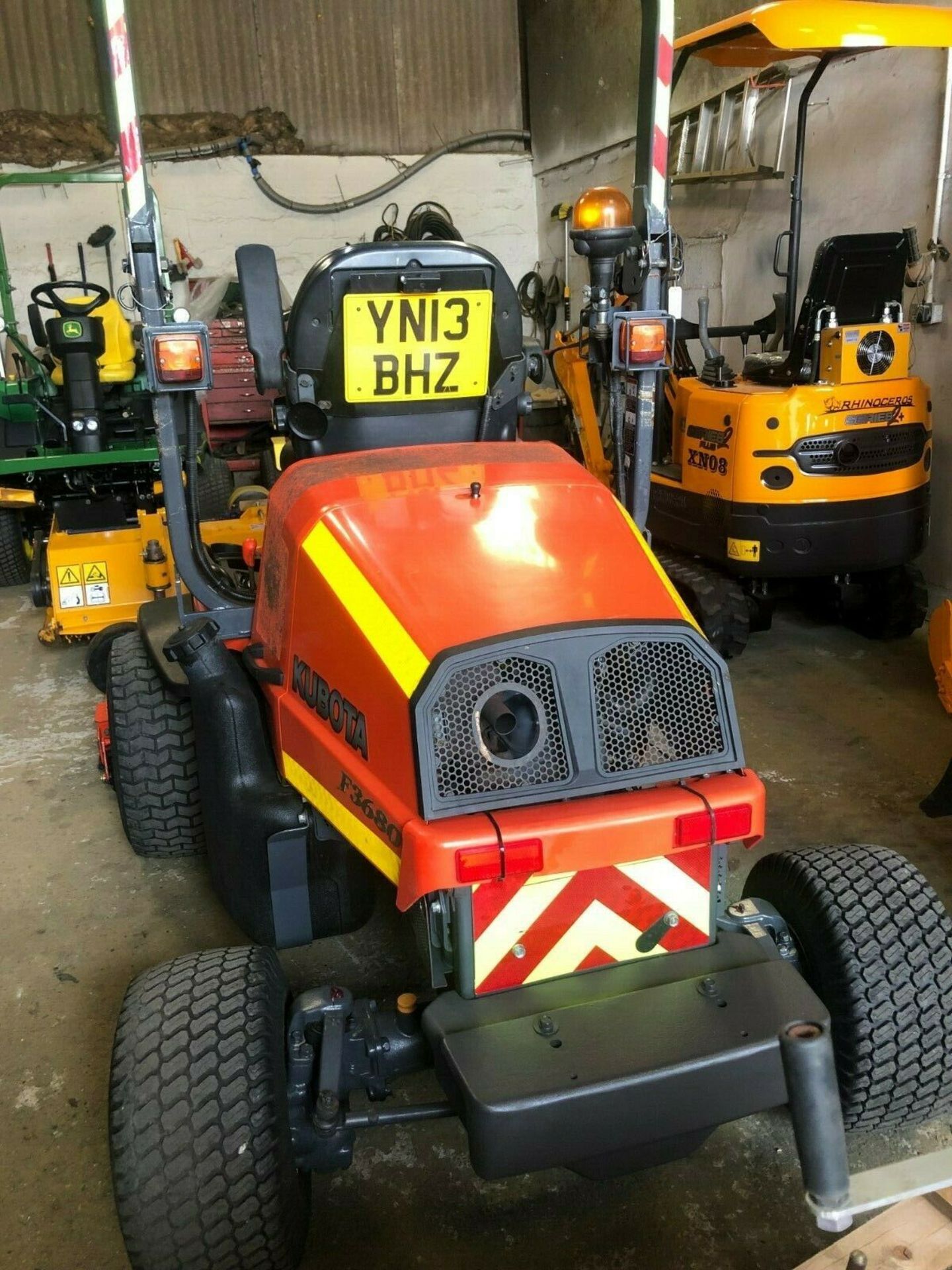 KUBOTA 3680 4x4, YEAR 2013, 60" REAR DISCHARGE UPFRONT ROTARY MOWER, HYDRO DRIVE. *PLUS VAT* - Image 7 of 9